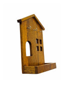 AHOYWOOD Solid Wood Wall Keyhanger with Shelf for Home, Office,Kitchen