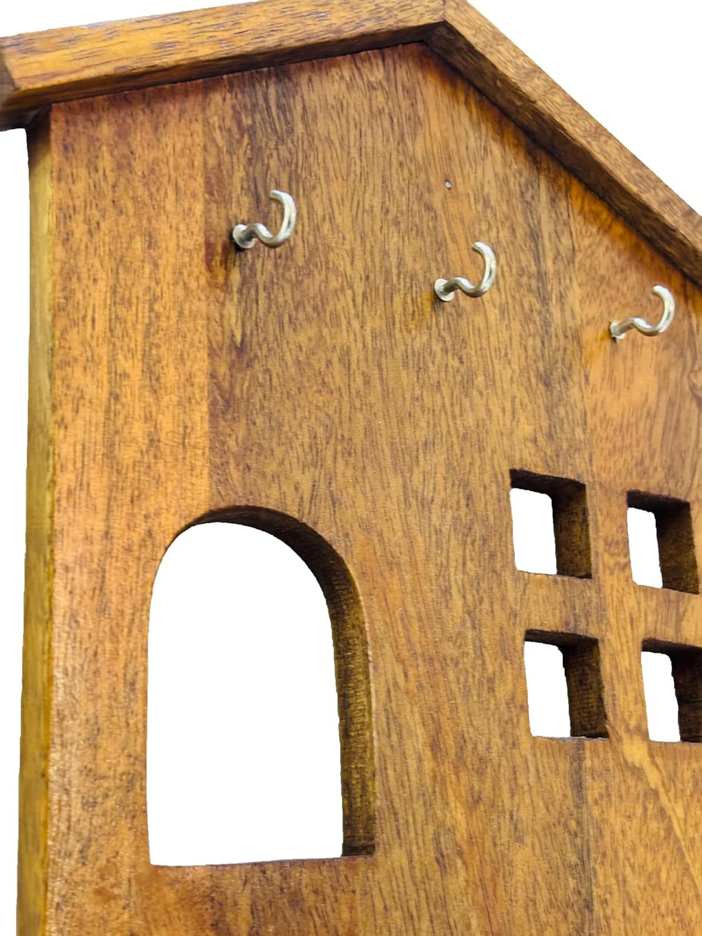 AHOYWOOD Solid Wood Wall Keyhanger with Shelf for Home, Office,Kitchen