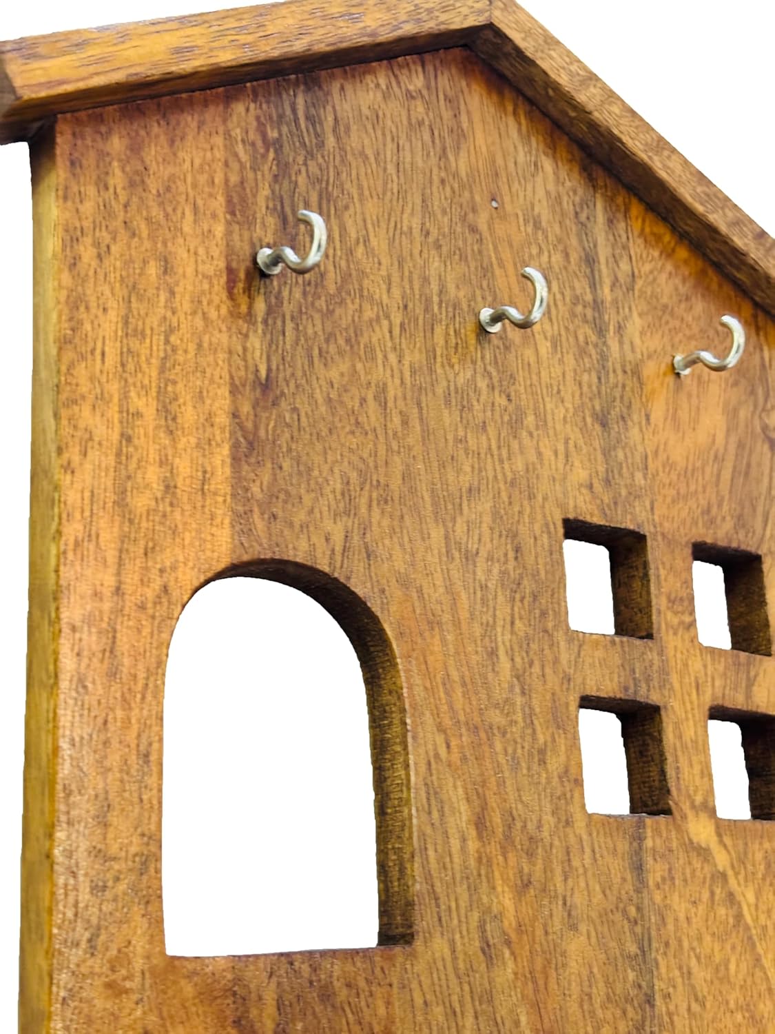 AHOYWOOD Solid Wood Wall Keyhanger with Shelf for Home, Office,Kitchen