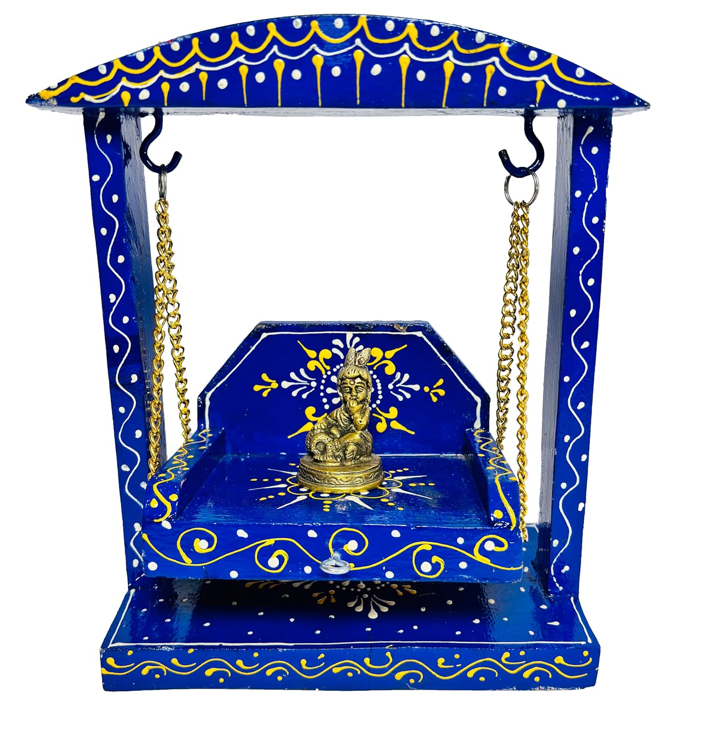 AHOYWOOD Ahoywod Solid Wood Swing for Lord Krishna(Laddu Gopal) for Home Temple for Living Room Bedroom